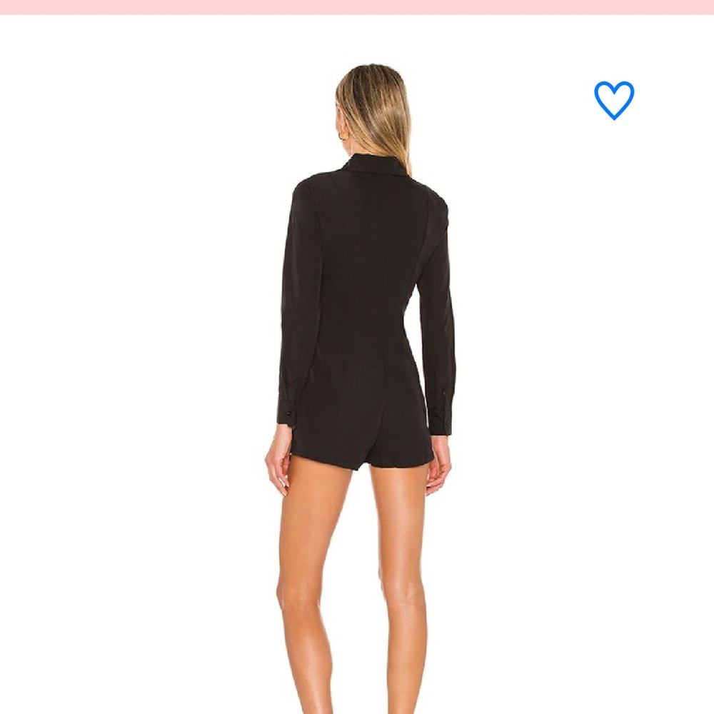 Euc Superdown Black Chic Button Down Mini Ruched … - image 5